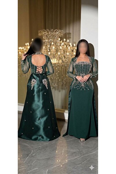 naya dress فستان فخامة الزمردة