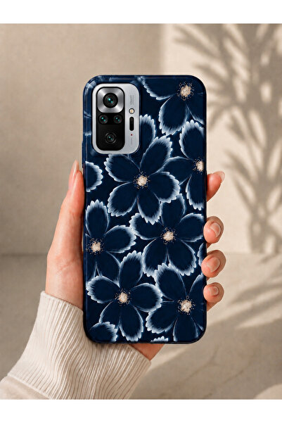 OVADA Redmi Note 10 Pro Uyumlu Çiçek Desenli Telefon Kılıfı