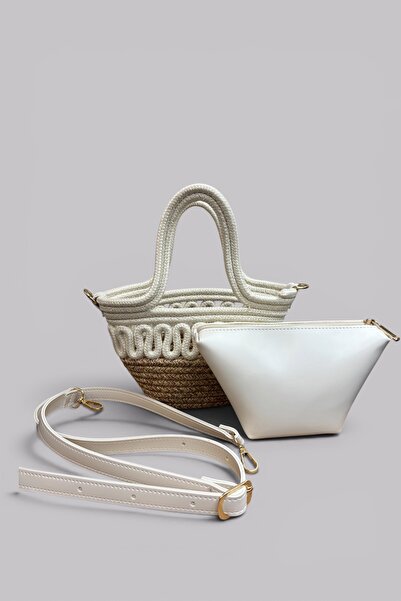 MaVaux Siena Mini Women's Bag - Handmade Straw Textured Shoulder and Hand Bag...