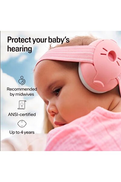 Alpine Muffy Baby Bebek Kulak Koruyucu Kulaklık – Gürültü Önleyici Kulak Tıkacı Etkili Koruma – 0-36 Ay Bebek Kulaklığı