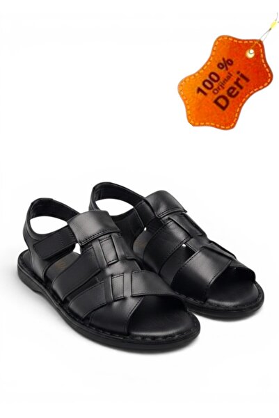 MAGIC SHOES Dnevne ortopedske muške sandale od prave kože sa sistemom jastuči...