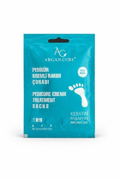 Purivo Argan Cure Pedikür Kremsi Bakım Çorabı Foot Mask – Keratin, Parafin & ...