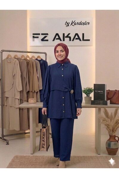 FZ AKAL Set dublu Hijab Çilek Tesettür