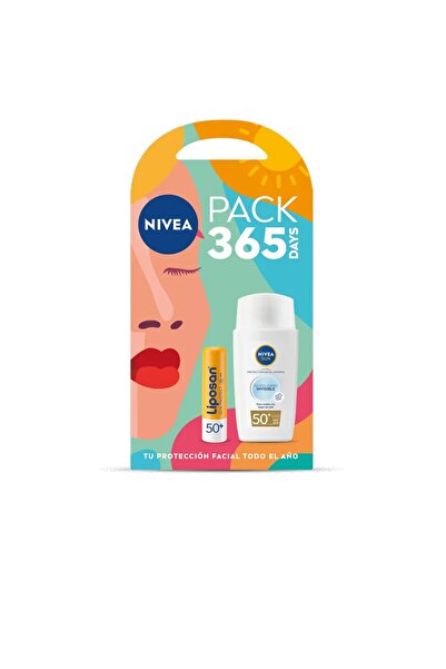 NIVEA Set protectie solara pentru ten si buze SUN FLUIDO INVISIBLE DIARIO SPF...