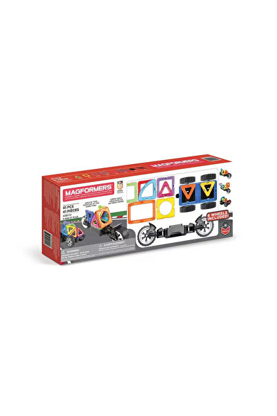 Magformers 41 Piece Amazing Wheels Magnetic Building Set (Years 3+)