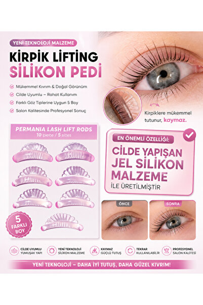 Lush Studio D KIVRIM JEL SİLİKON KIRPIK LIFTING PEDİ YAPISKAN MALZEME