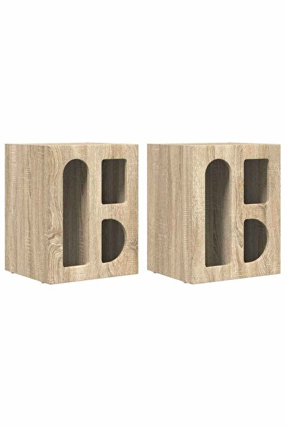 vidaxl Noptieră 2 pcs Stejar Sonoma 40 x 35 x 50 cm Lemn compozit