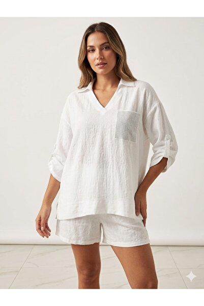 DAIDO Stone Pocket Detailed Shirt