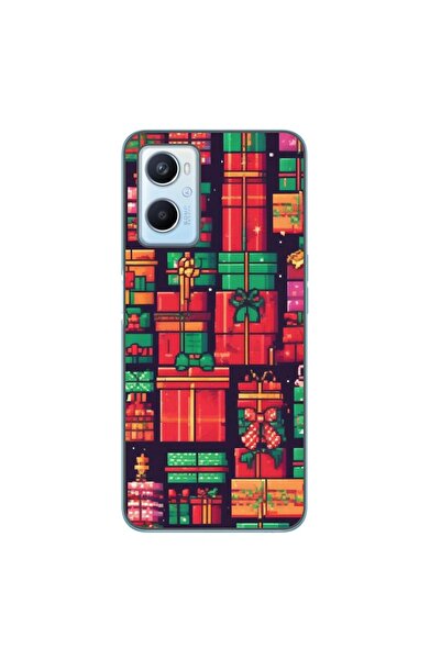 OEM Case compatible with Oppo A96 4G Silicon Gel Tpu Pattern Pixel Art Gifts