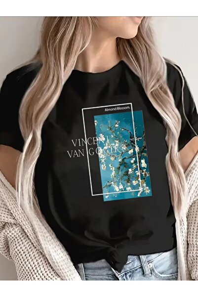 puolikuu Tricou unisex cu croială confortabilă, cu panglică și imprimeu dublu