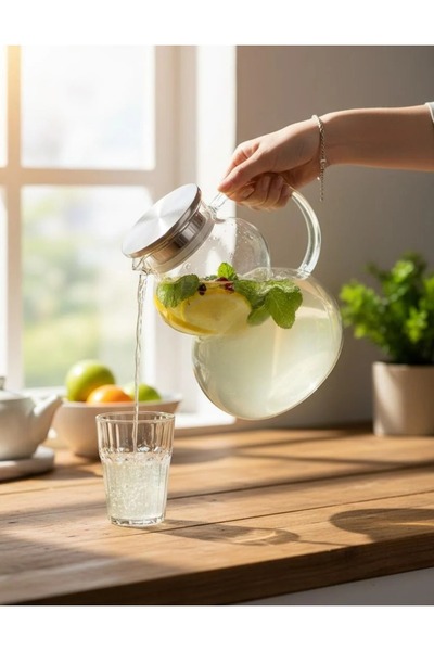 ACAR Tombul Cam Sürahi 2200 ml