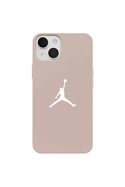 Casen iPhone 15 Pudra Lansman Renkli Silikon Premium Basketbol Kılıf