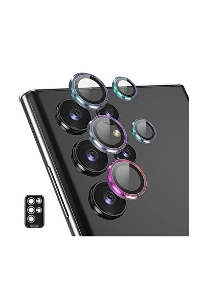 sscase Samsung Galaxy S25 Ultra 5G EKNAY Κρίκοι Προστασίας για Κάμερα Colorful