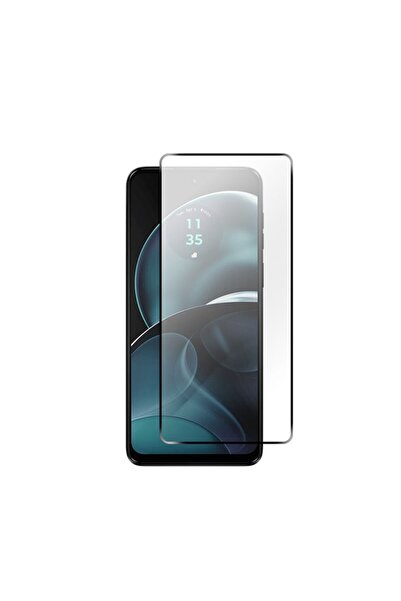 sscase Motorola Moto G14 Full Screen Tempered Glass Black