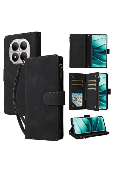 sscase Lite Zipper Θήκη Πορτοφόλι Black (Xiaomi Redmi Note 15 4G)