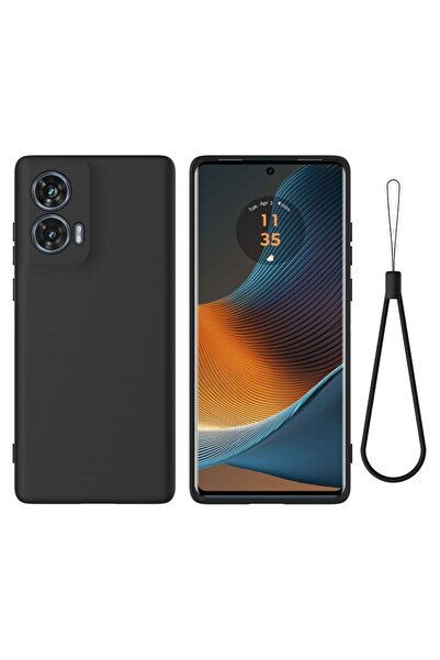 sscase Solid Color Θήκη Σιλικόνης Black (Motorola Edge 50 Fusion 5G)