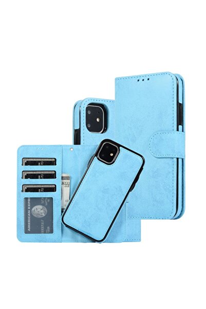 sscase Retro 2 in 1 Detachable Magnetic Θήκη Πορτοφόλι Sky Blue (Apple iPhone...