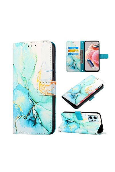 sscase Marble Pattern Θήκη Πορτοφόλι Green (Xiaomi Redmi Note 12 4G)