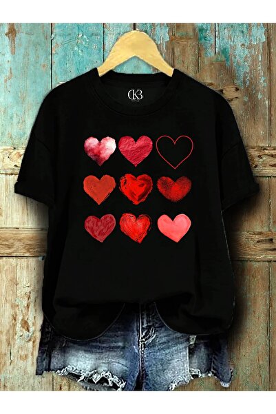 qubo sportswear & company Unisex Oversize εμπριμέ βαμβακερό μπλουζάκι με κοντ...