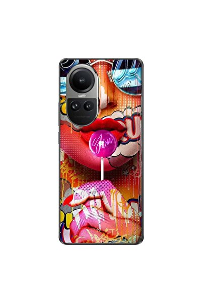 OEM Husa compatibila cu Oppo Reno10 5G Silicon Gel Tpu Model Pop Art Lolipop