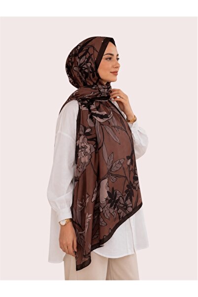 Lunera Desen Soft Şal - A.Kahve