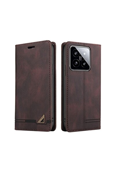 sscase GQ.UTROBE 008 Series Retro Θήκη Βιβλίο Coffee (Xiaomi 14 5G)