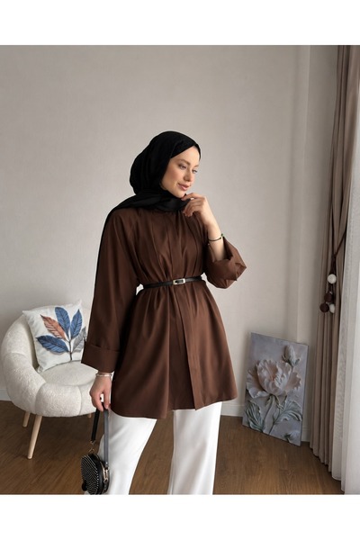 unika boutique Kemer Detaylı Gömlek