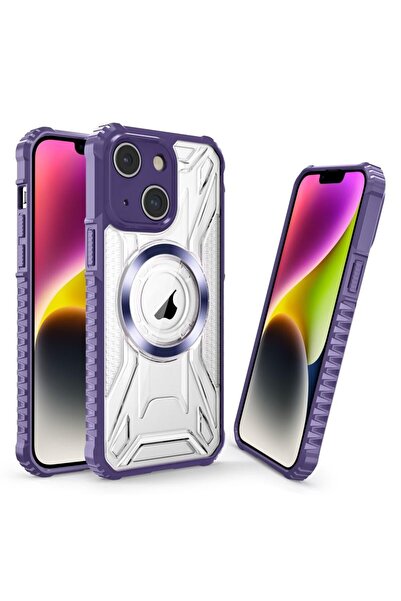 sscase CD Texture Magsafe Σκληρή Θήκη Dark Purple (Apple iPhone 15 Plus)