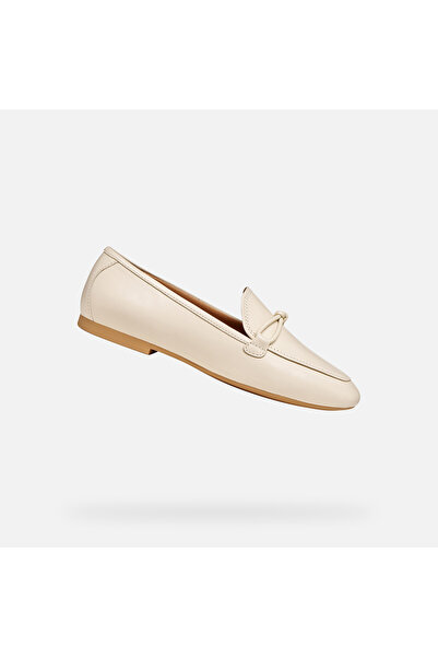 Geox Mocasini cremoși de damă New Palmaria
