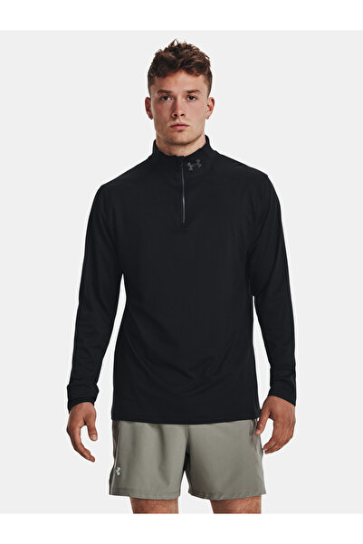 Under Armour Tričko QUALIFIER RUN 1/4 ZIP-BLK