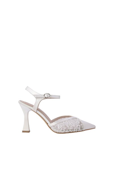 Hobby Women's Evening Dress Shoes with Buckle Closure and Goblet Heels