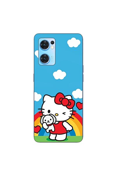 OEM Husa compatibila cu Oppo Reno7 5G Silicon Gel Tpu Model Hello Kitty Rainbow