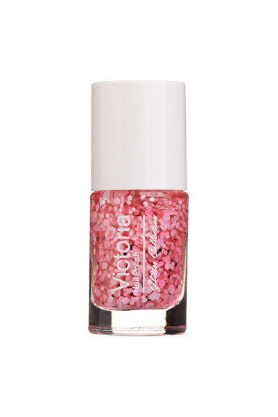 Zumzeria Long-lasting Pink Confetti Nail Polish - 6ml