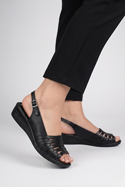 Papuçsepeti Papuç Sepeti 3785 Orthopedic Comfortable Sole Daily Women's Sandals