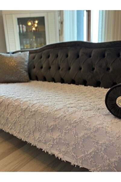 LUSSO Siena Sofa Cover Silver Gray 100 X 240
