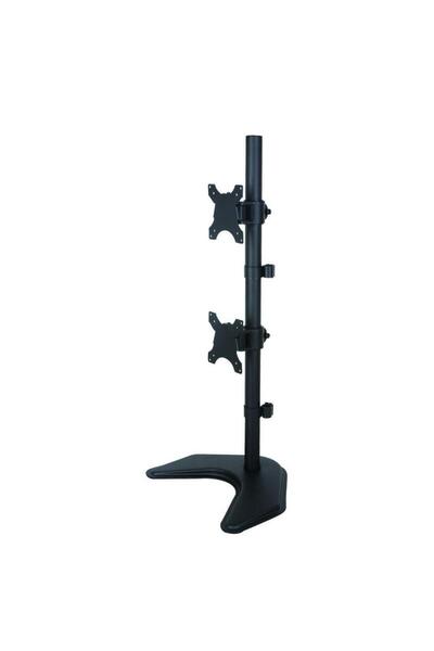Techly ICA-LCD2520V Βάση Γραφείου για Δύο Οθόνες, 13-27 ", 20 κιλά, Μαύρο