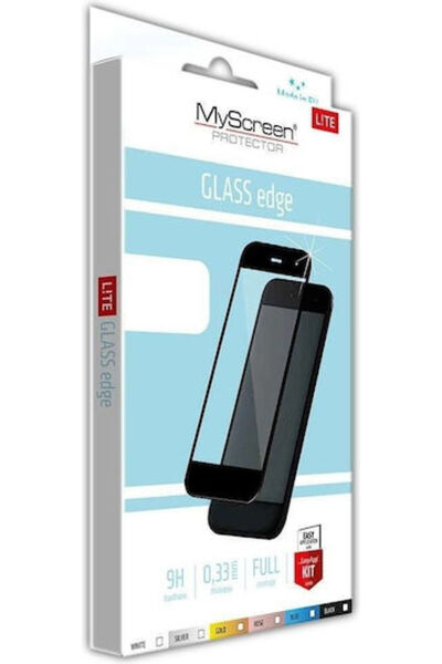 OEM Lite Edge Πλήρης Κόλλα Πλήρες Κάλυψη Οθόνης Σκληρυμένο Γυαλί Μαύρο (iPhon...