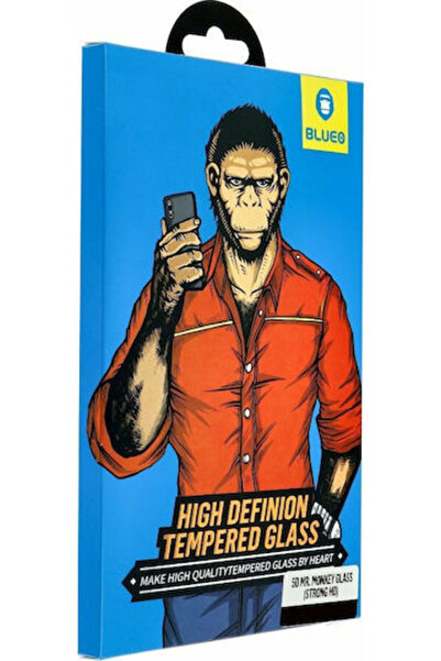BLUEO Mr.Monkey Strong HD 0.3mm Πλήρης Κόλλα Πλήρης Κάλυψη Σκληρυμένο Γυαλί (...
