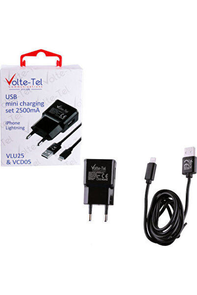 Other Φορτιστής Volte-Tel με Θύρα USB-A και Καλώδιο Lightning Μαύρο (VCD05+VL...