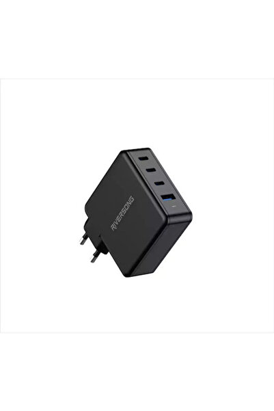 RİVERSONG Φορτιστής Χωρίς Καλώδιο με Θύρα USB-A και 3 Θύρες USB-C Μαύρο (Powe...
