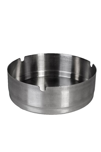 Zumzeria Scrumieră rotundă din oțel inoxidabil argintie Ø12x4cm
