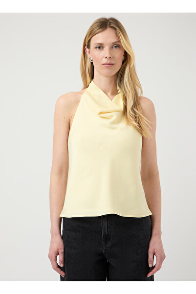 YAS. Yas Sarı Kadın Bluz YASPELLA HALTERNECK TOP S.