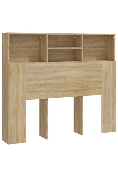 vidaxl Tăblie de pat cu dulap, stejar sonoma, 120x19x103,5 cm
