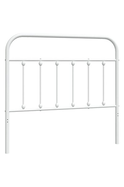 vidaxl Metal replacement headboard, white, 107 cm