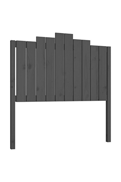 vidaxl Tăblie de pat, gri, 106x4x110 cm, lemn masiv de pin