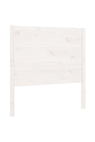vidaxl Tăblie de pat, alb, 106x4x100 cm, lemn masiv de pin