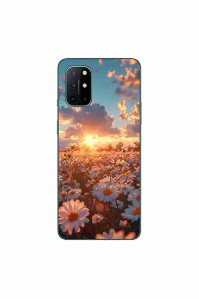 OEM Husa compatibila cu OnePlus 8T Silicon Gel Tpu Model Rasarit cu Flori
