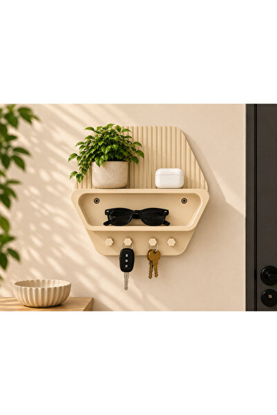 farist Modern Wall-Mounted Key Holder and Organizer Rack |   Glasses, Keys, a...