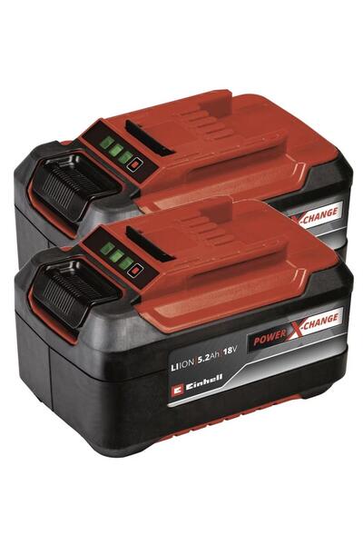 Einhell Power X-Change Twinpack 4511526 Kit de baterii, 2x18V, 5.2Ah, 1260W P...