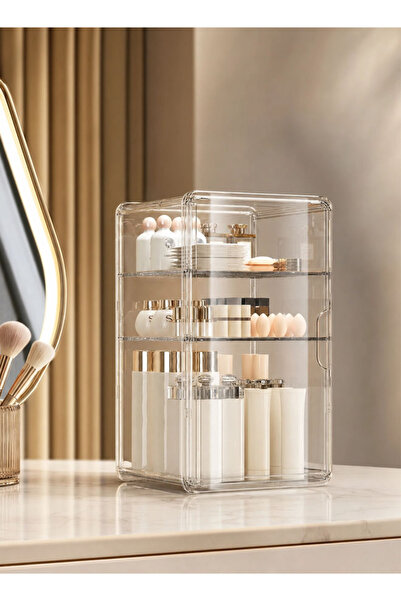 Generic Dust-proof transparent cosmetic storage box, multi-functional acrylic...